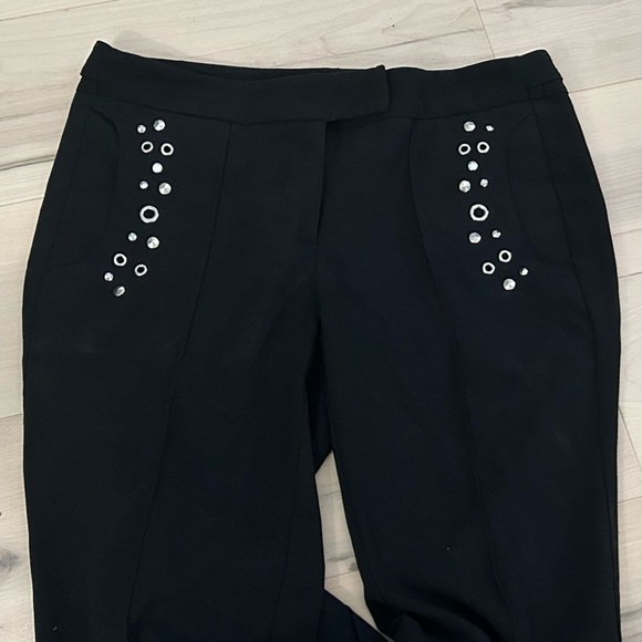 Arden B Pocket Studded Black Dress Pants Size 2 - Picture 8 of 16